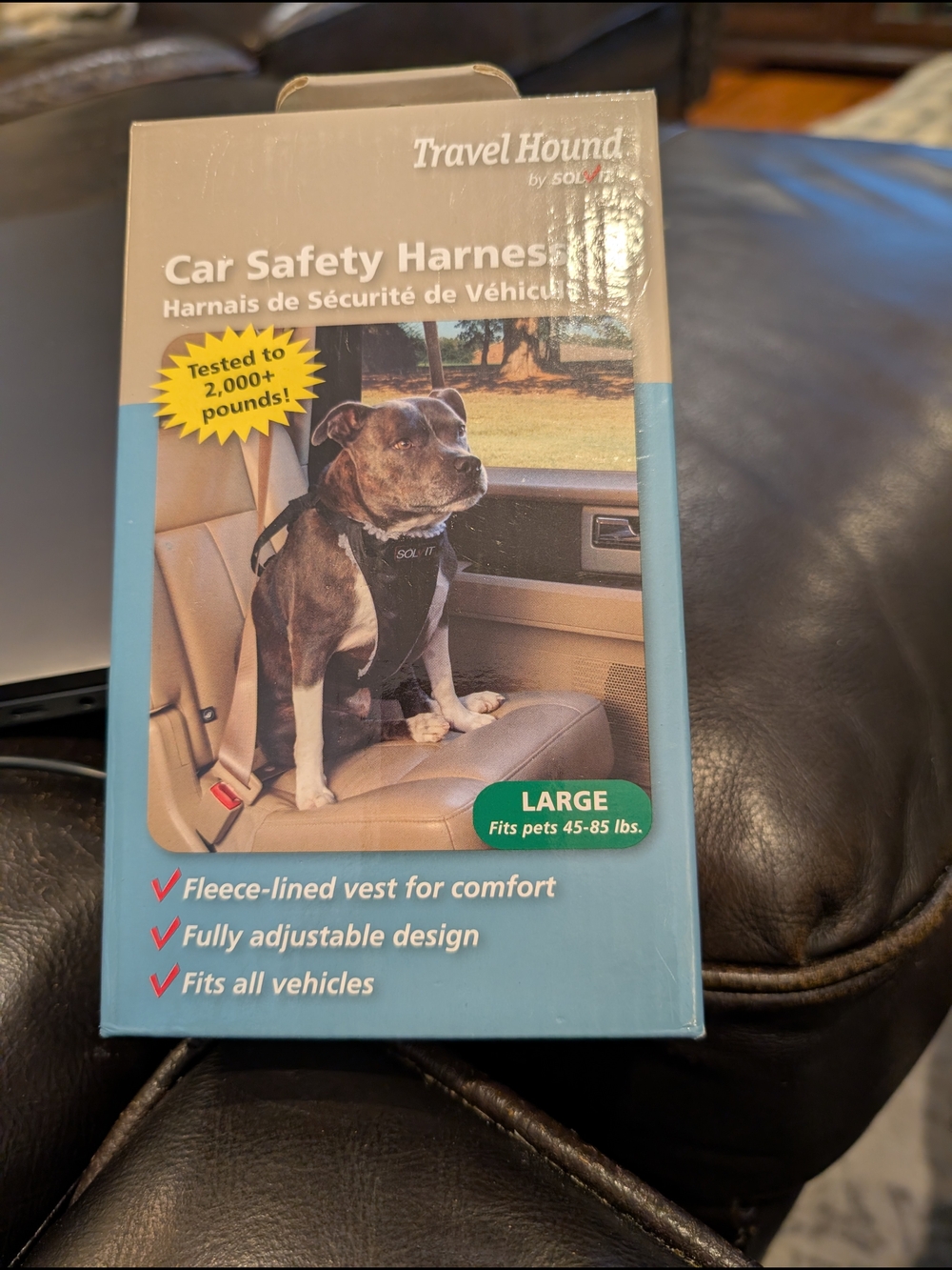 Car Safety Harness - Large, Black